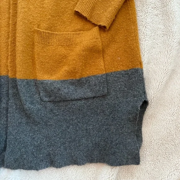 Madewell Kent Colorblock Long Cardigan with Wool and Alpaca - Picture 4 of 8